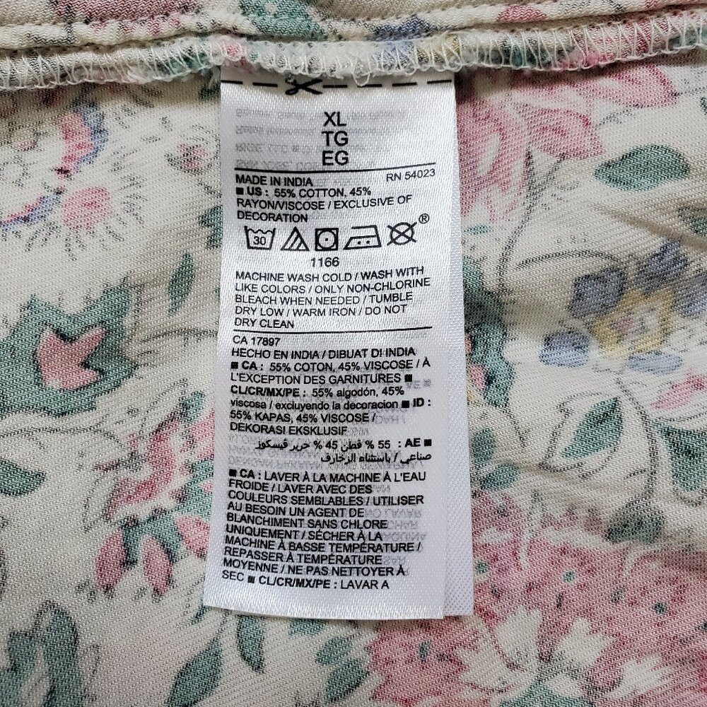 Old Navy Floral Peasant Dress Size XL - Picture 6 of 6